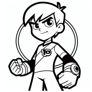 a imprimer coloriage Ben 10 gratuit
