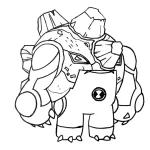 coloriage Ben 10 pour primaire