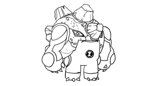coloriage Ben 10 pour primaire