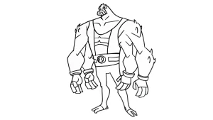 coloriage Ben 10 à imprimer pour enfant de 8 ans