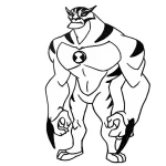 coloriage Ben 10 a colorier en ligne