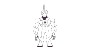 coloriage Ben 10 pour enfant de 3 ans