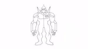 coloriage Ben 10 pour enfant de 10 ans