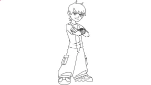 coloriage Ben 10 gratuit a imprimer