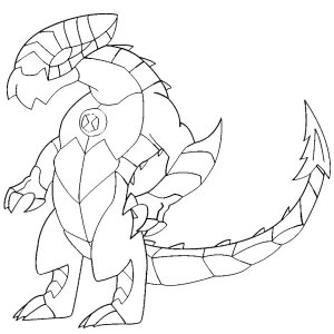 coloriage Ben 10 à imprimer pour enfant de 4 ans