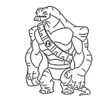 coloriage Ben 10 pour bebe a imprimer
