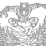 coloriage Black Panther en ligne