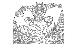 coloriage Black Panther en ligne
