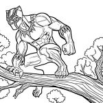 coloriage Black Panther a dessiner et imprimer