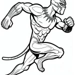 télécharger coloriage Black Panther gratuit
