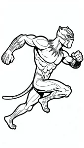 télécharger coloriage Black Panther gratuit