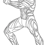 coloriage Black Panther pour enfant
