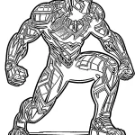 coloriage Black Panther à imprimer gratuit