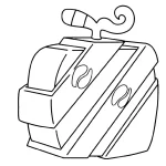 coloriage Blox Fruits à imprimer pour enfant de 2 ans
