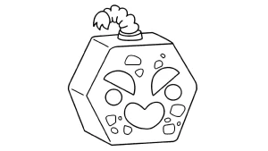 coloriage Blox Fruits a imprimer pour enfant de 4 ans