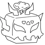 coloriage Blox Fruits pour enfant de 3 ans