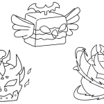 coloriage Blox Fruits pour primaire