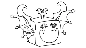 coloriage Blox Fruits à imprimer pour enfant de 2 ans