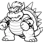coloriage Bowser d