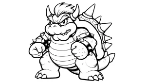 coloriage Bowser d