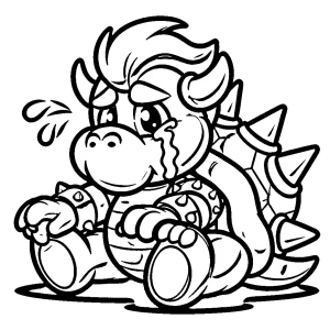 coloriage Bowser à imprimer pour enfants