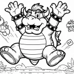 coloriage Bowser et dessins