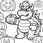 coloriage Bowser à imprimer