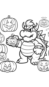 coloriage Bowser à imprimer
