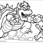 image de coloriage Bowser pour enfant