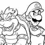 coloriage Bowser updated a imprimer