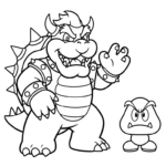 coloriage Bowser updated gratuit à imprimer