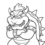 coloriage Bowser updated pour bebe a imprimer
