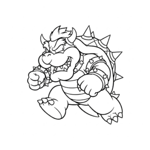 coloriage Bowser updated en ligne pour enfant