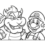 coloriage Bowser updated gratuit à imprimer