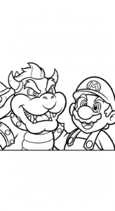 coloriage Bowser updated gratuit à imprimer