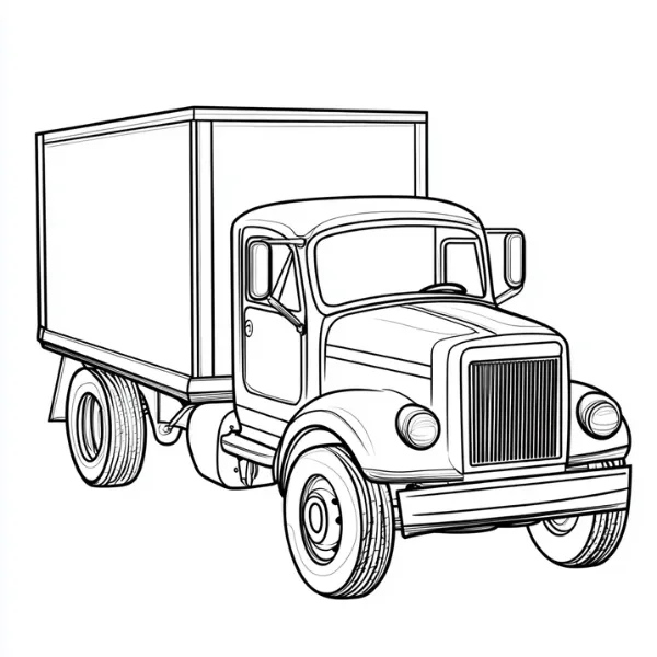 Tranh tô màu Camion