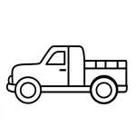 coloriage Camion educatif pour enfant