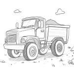 coloriage Camion pour enfants à imprimer