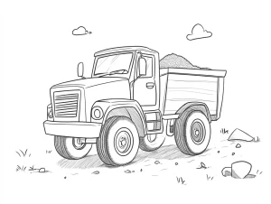 coloriage Camion pour enfants à imprimer