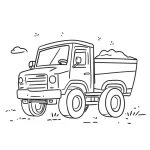 coloriage Camion à imprimer a4