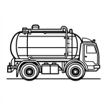 coloriage Camion à imprimer pour enfant de 3 ans
