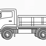 coloriage Camion à imprimer gratuit