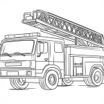 coloriage Camion à imprimer pdf gratuit