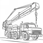 coloriage Camion à imprimer