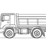 coloriage Camion à imprimer pour enfant de 9 ans