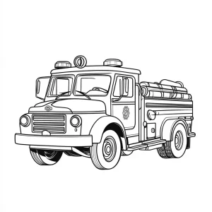 coloriage Camion à imprimer pour enfant de 2 ans