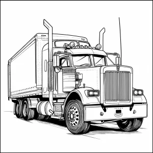 coloriage Camion à imprimer pdf gratuit