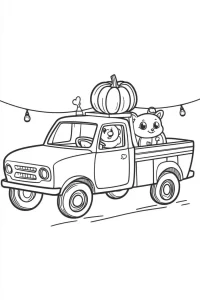 coloriage Camion pour enfants à imprimer