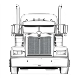 coloriage Camion à imprimer gratuitement pdf