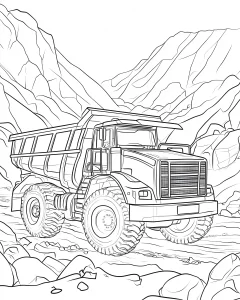 coloriage Camion a dessiner en ligne